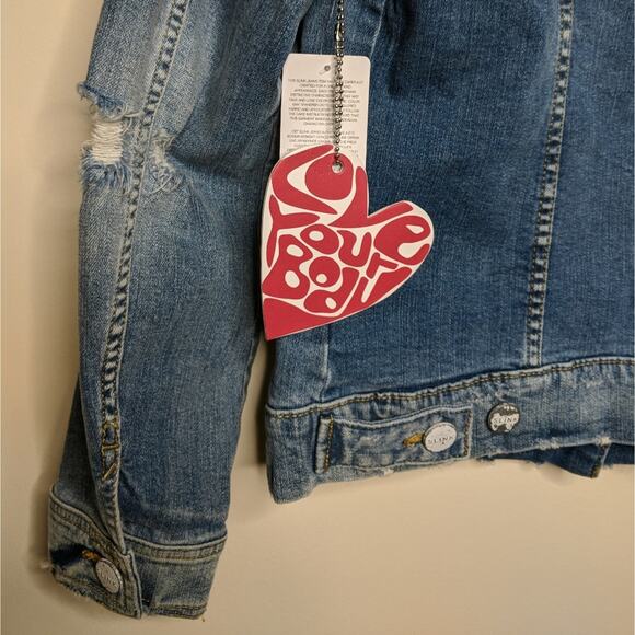 Slink Jeans Front Button Jean Jacket - Sz M - NWT - Picture 8 of 16